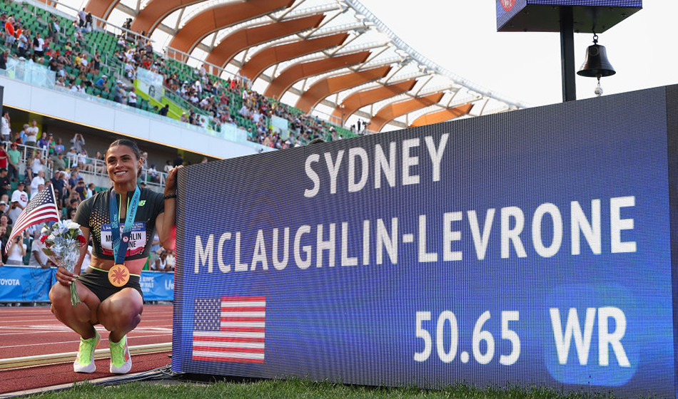 World 400m hurdles record for Sydney McLaughlin-Levrone