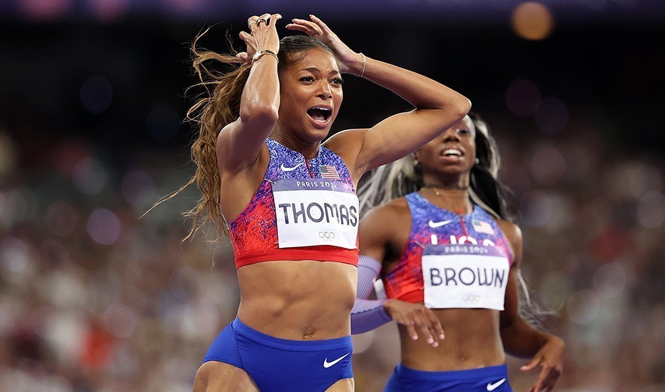 Gabby Thomas leads by example in Olympic women's 200m