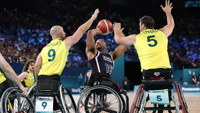 Wheelchair basketball: The American men's team, double title holders