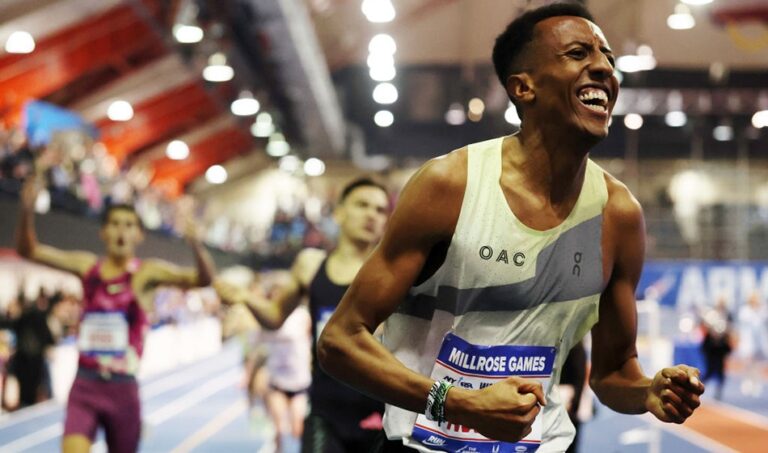 Nuguse and Fisher run world indoor records at Millrose Games